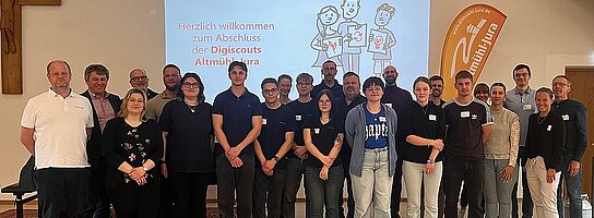 Gruppenbild der Digiscouts Abschlussveranstaltung Altmühl-Jura 2026