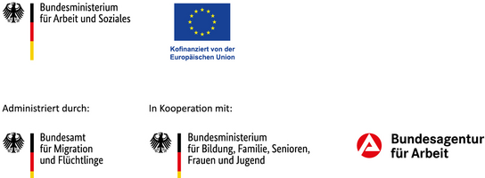 Förderlogo Bundesministerium für Arbeit und Soziales sowie Europäische Union